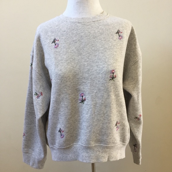 H&M Flower Embroidered  Sweater - Picture 1 of 5